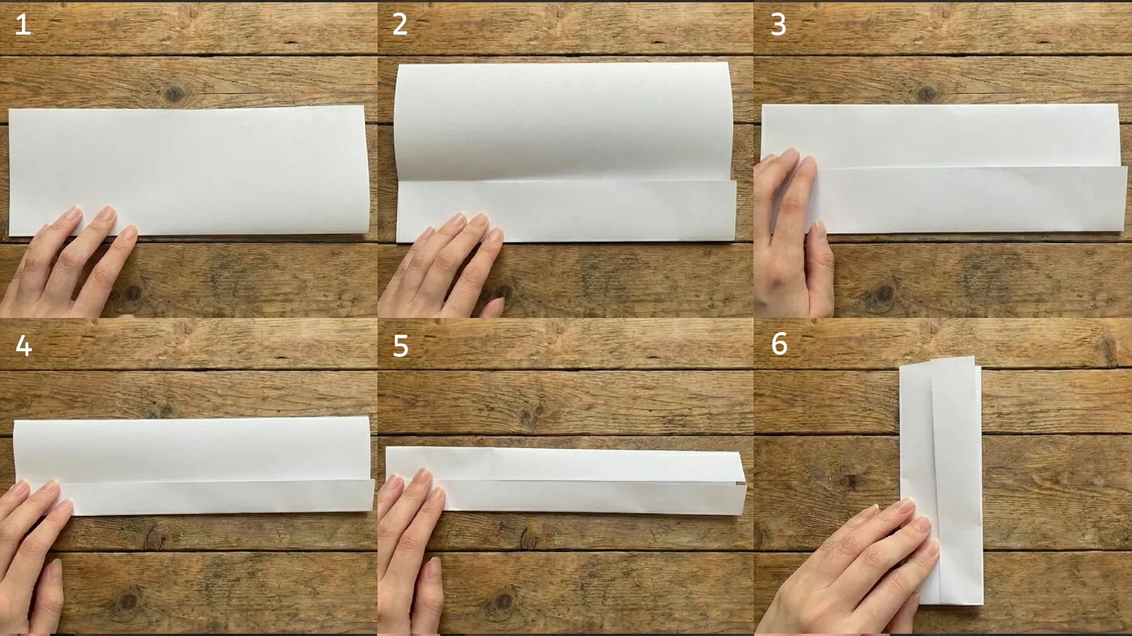 コピー用紙でスマホスタンドを作っている様子